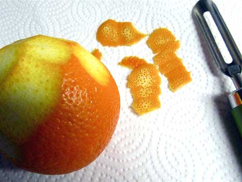 Tirar casca da laranja